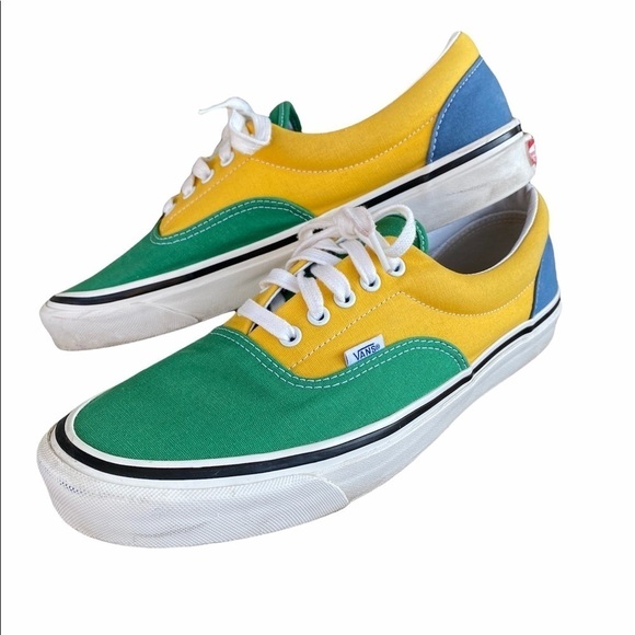 VANS Era 95 DX Green Yellow Blue Colorblock Sz 11 - Picture 1 of 10